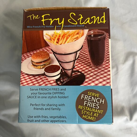3/$15 New In Box The Fry Stand Metal Wire French Fry Stand - Picture 4 of 6